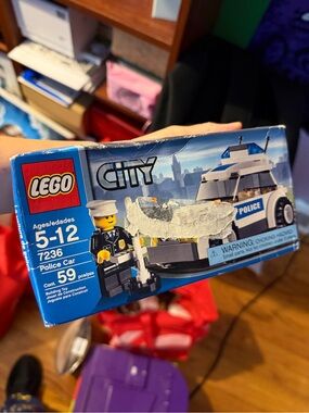 Lego Tractor and Police Car